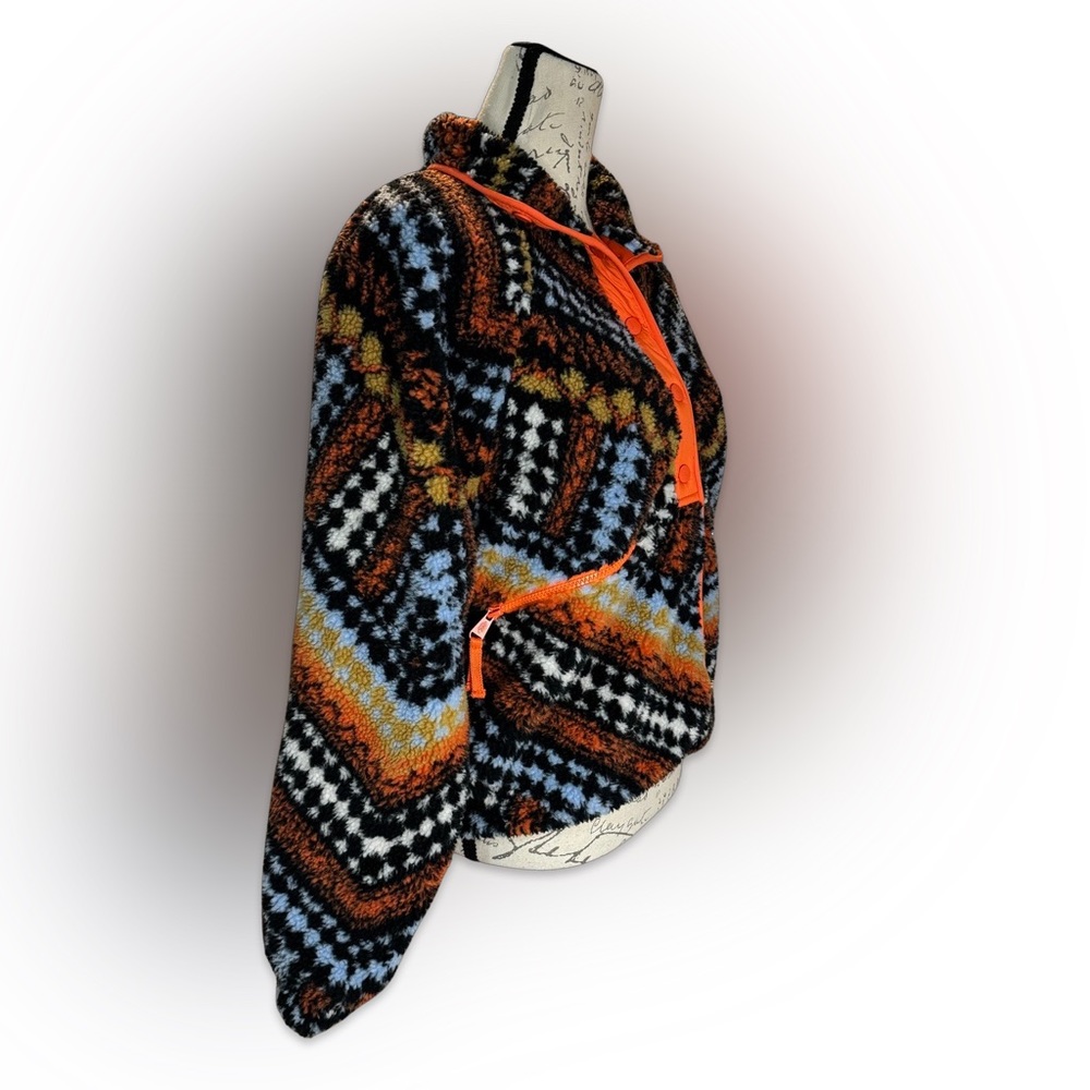 Women's Multicolor Patterned Jacket - Picture 4 of 7
